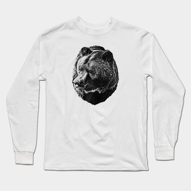 Brown bear Long Sleeve T-Shirt by Guardi